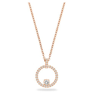 Swarovski Constella Pendant, Round, White, Rose Gold Plated on Sale